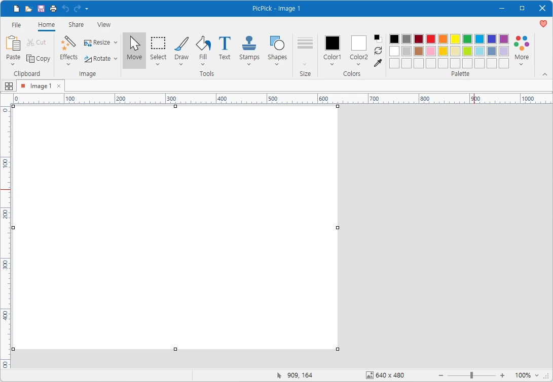PicPick workspace preview